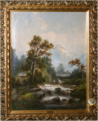 Картины парные "Альпийский пейзаж"